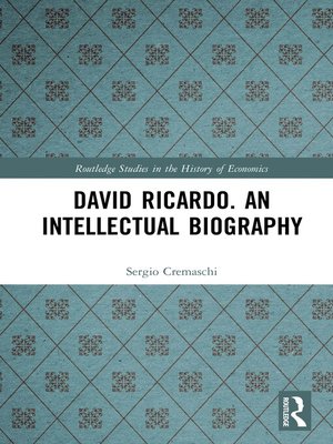 cover image of David Ricardo: An Intellectual Biography